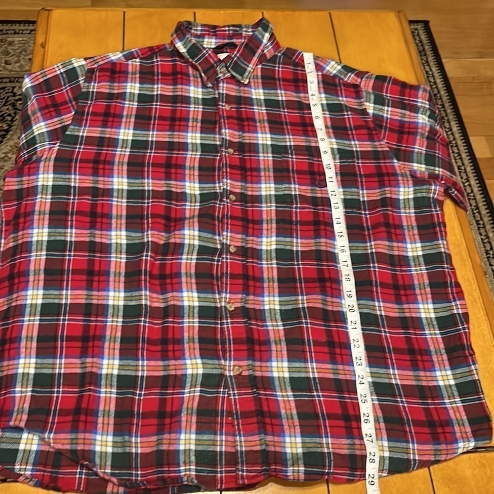 Chaps plaid flannel button down shirt size XXlarge. - Picture 7 of 7